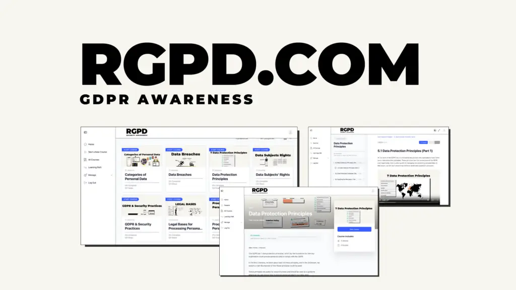 RGPD.COM GDPR Awareness Training Platform
